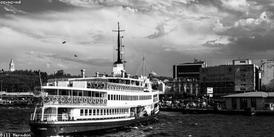 fast commuter ferry three-quarters view